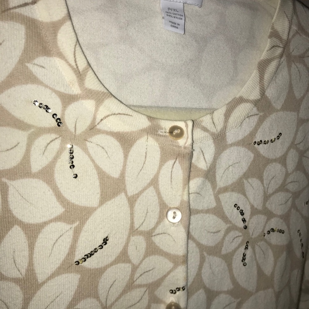 Charter Club Petite XLP Button Down Sweater